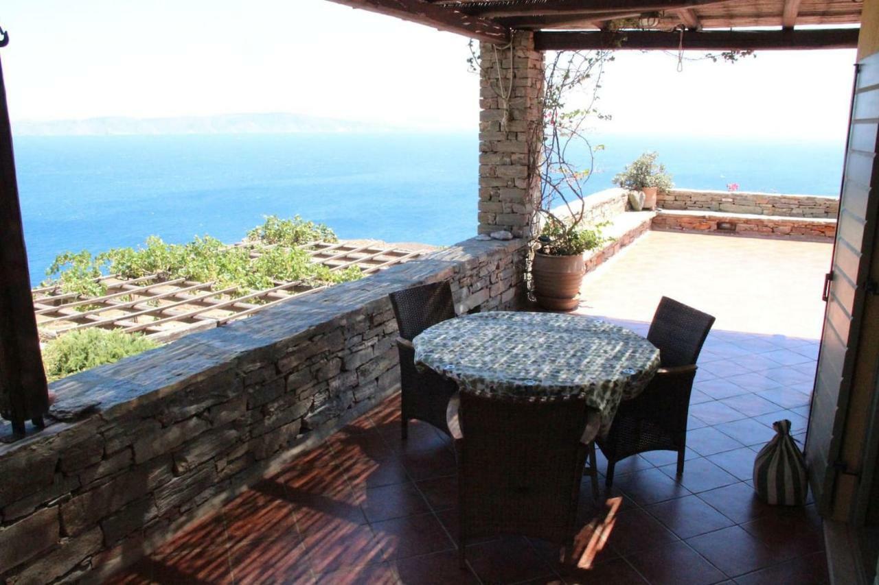 Breathtaking Seaview Villa In A Serene Scenery Chavouna Dış mekan fotoğraf